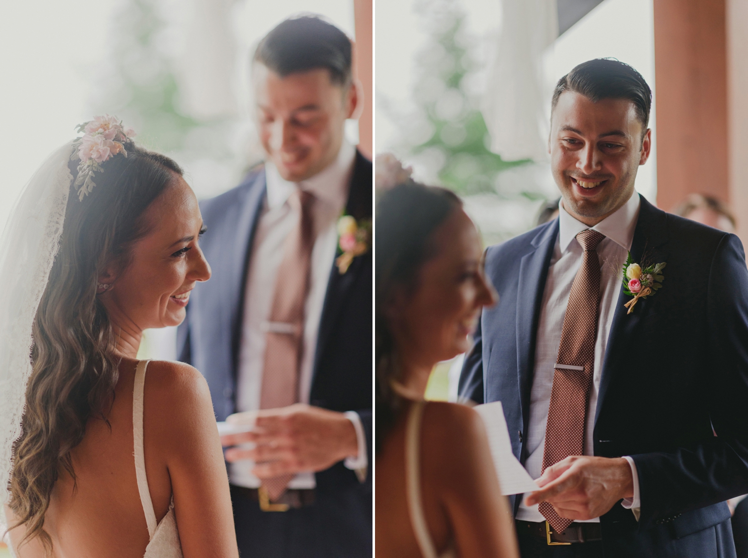 hornby island wedding in the rain