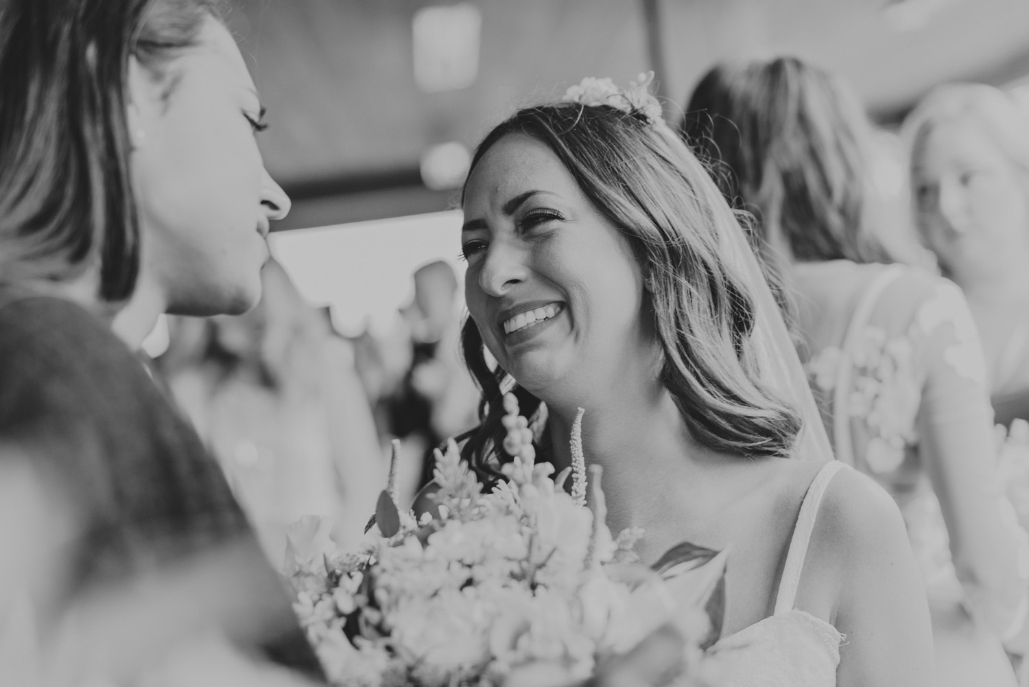 hornby island wedding in the rain