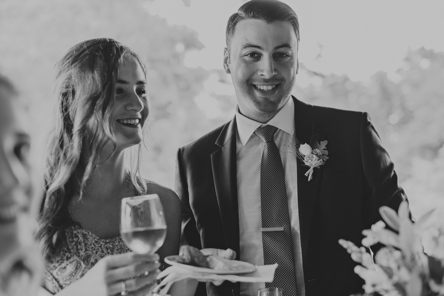 hornby island wedding in the rain