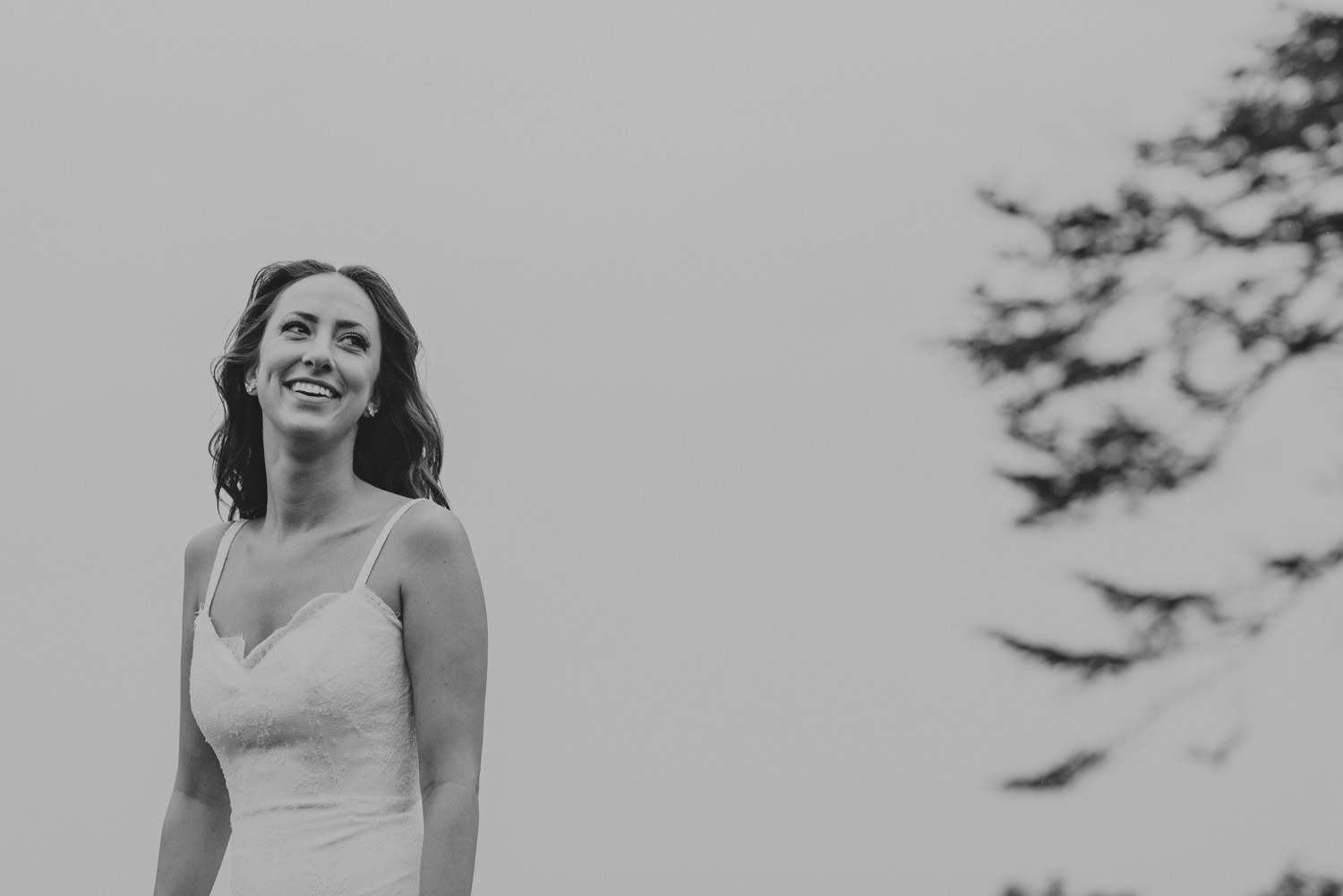 hornby island wedding in the rain