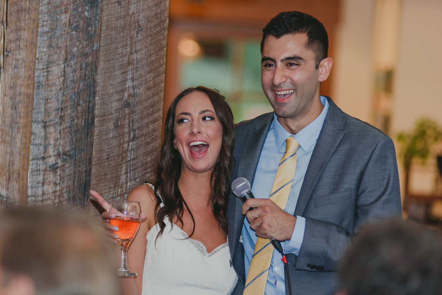 hornby island wedding in the rain