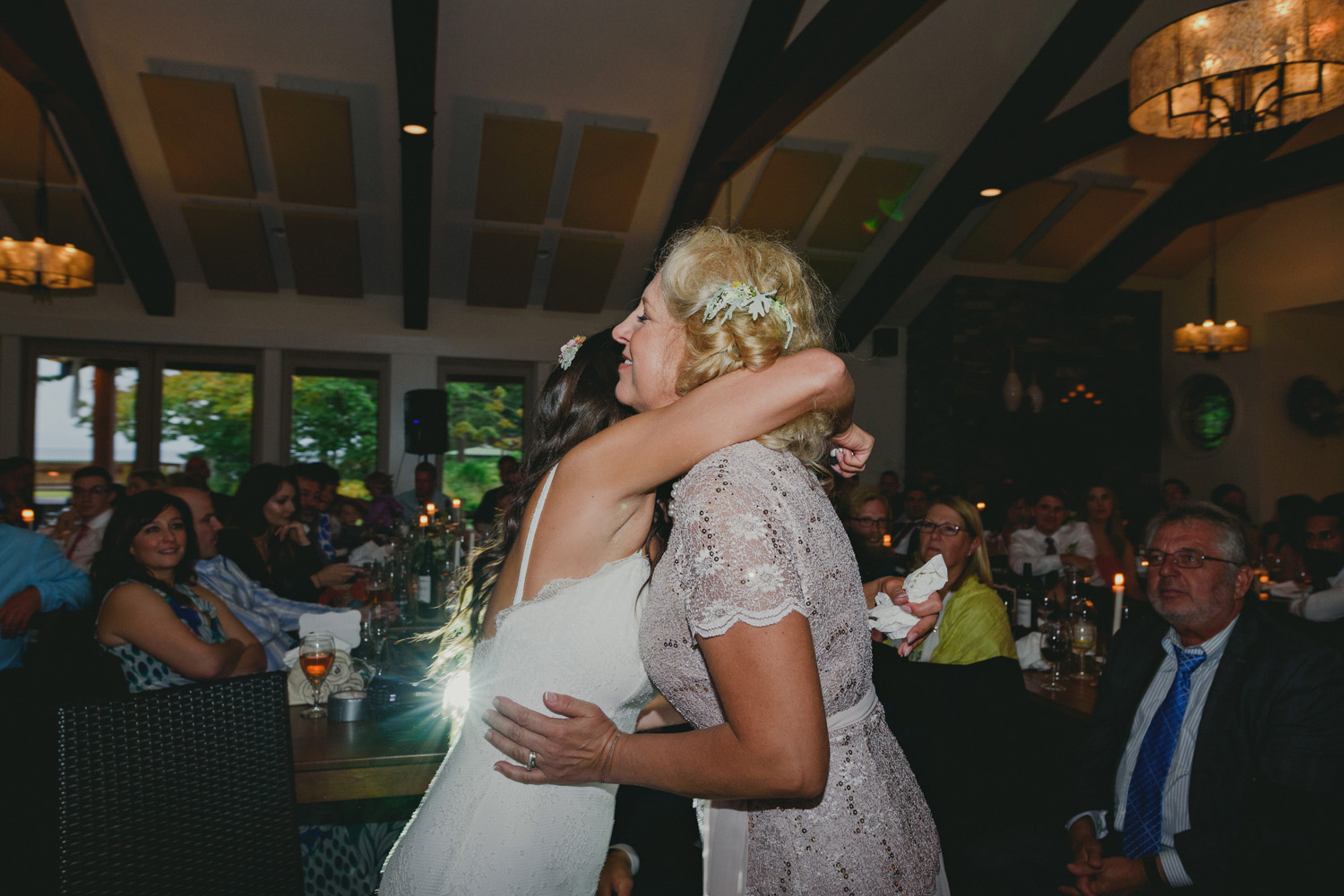 hornby island wedding in the rain