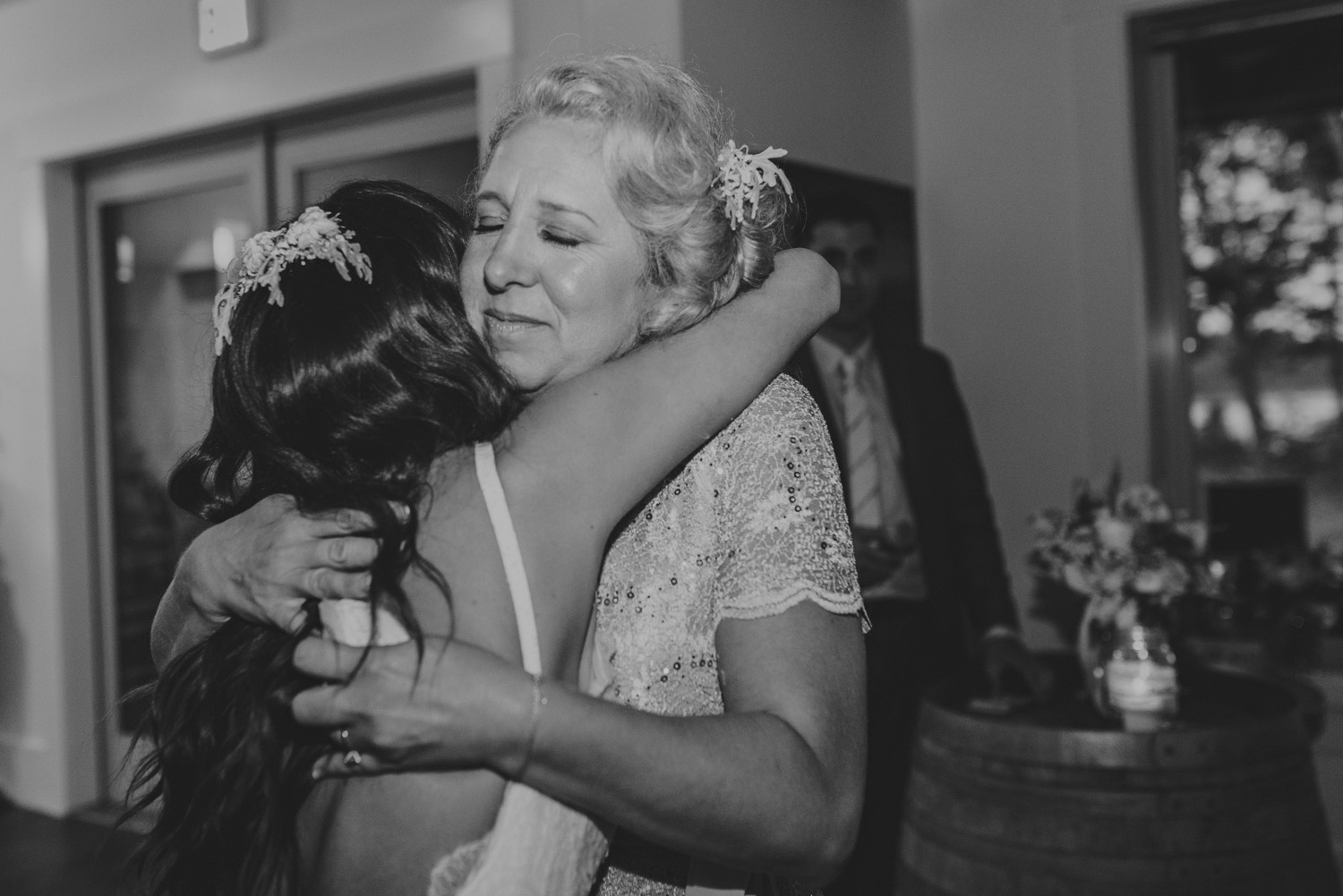 hornby island wedding in the rain