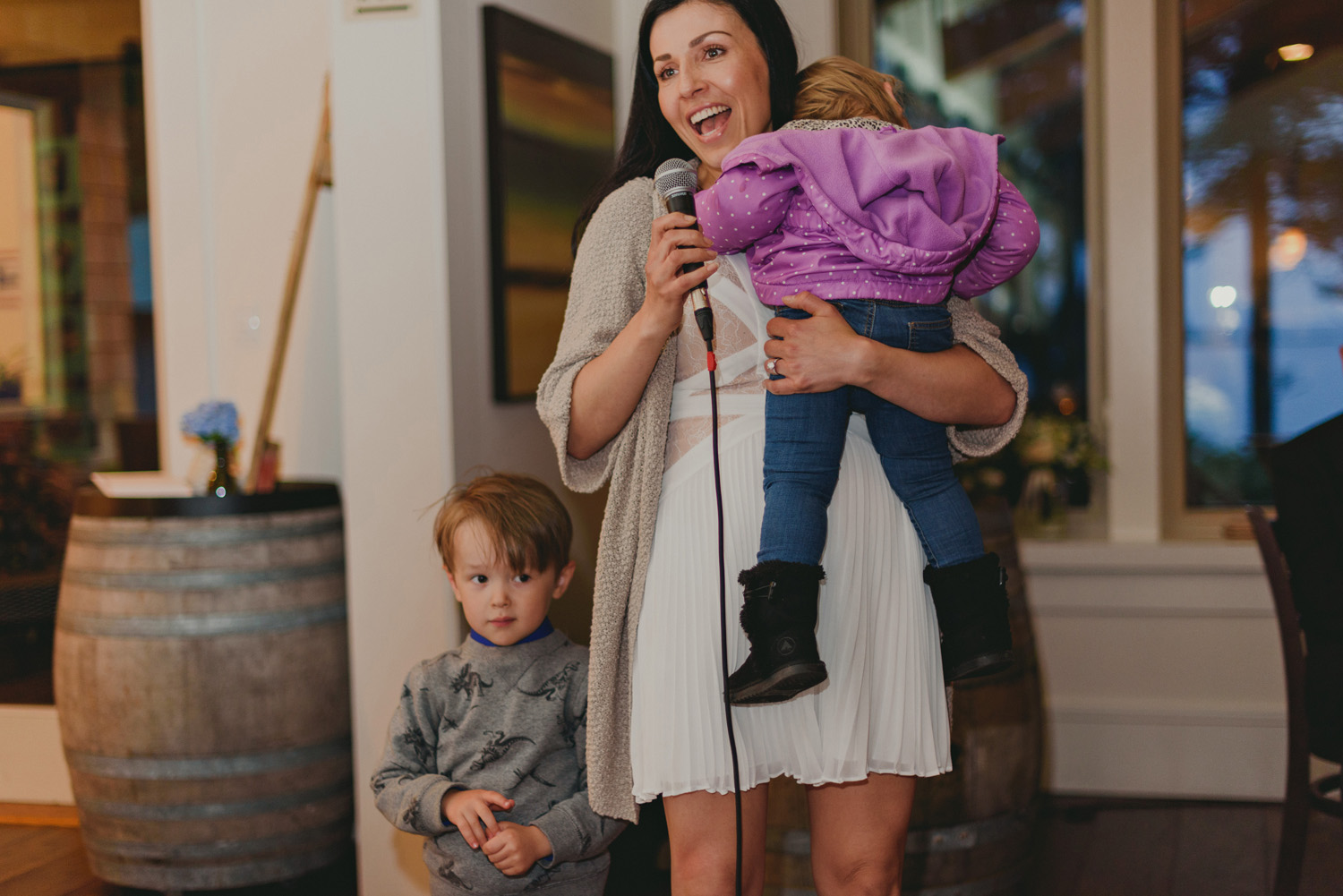 hornby island wedding in the rain