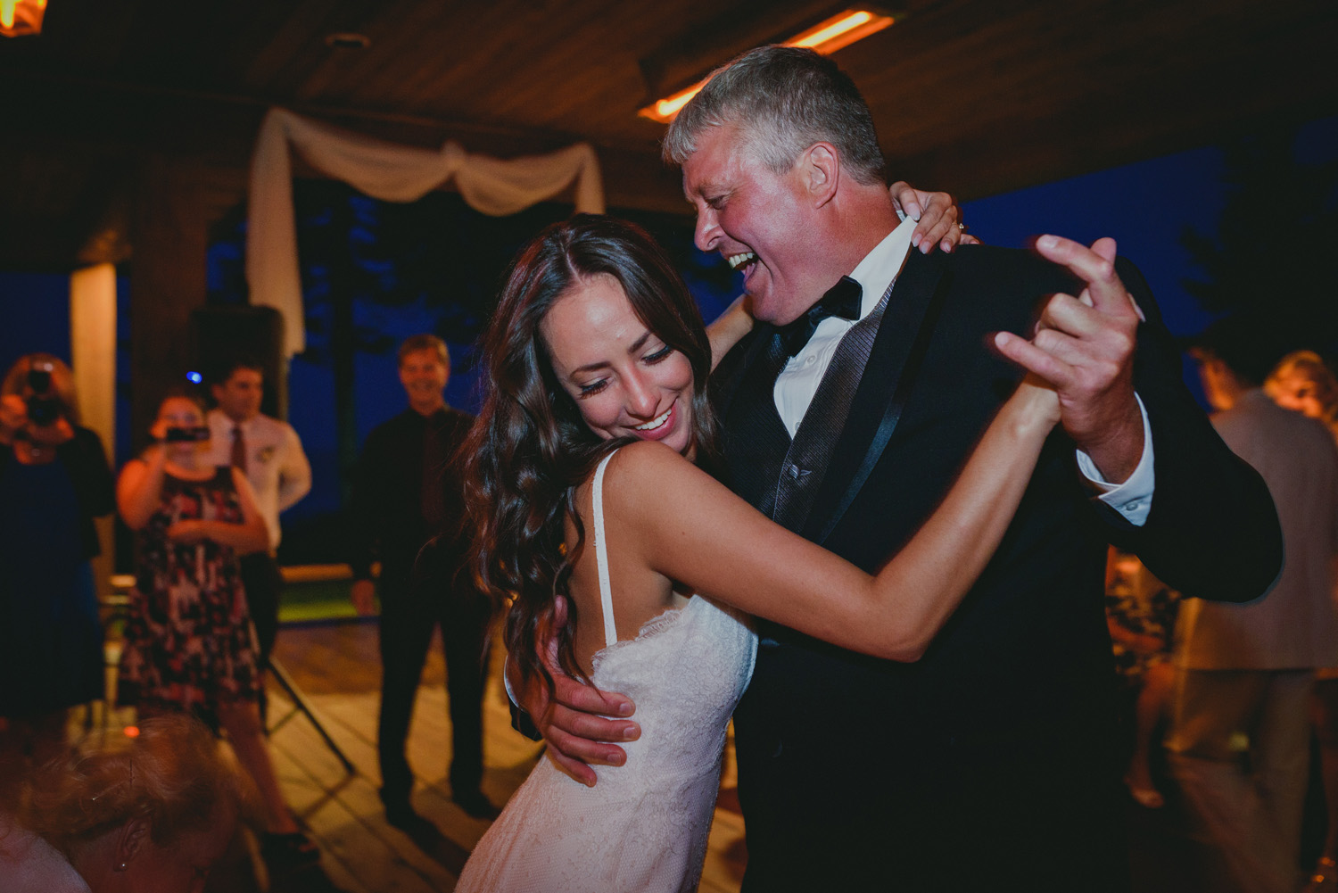 hornby island wedding in the rain