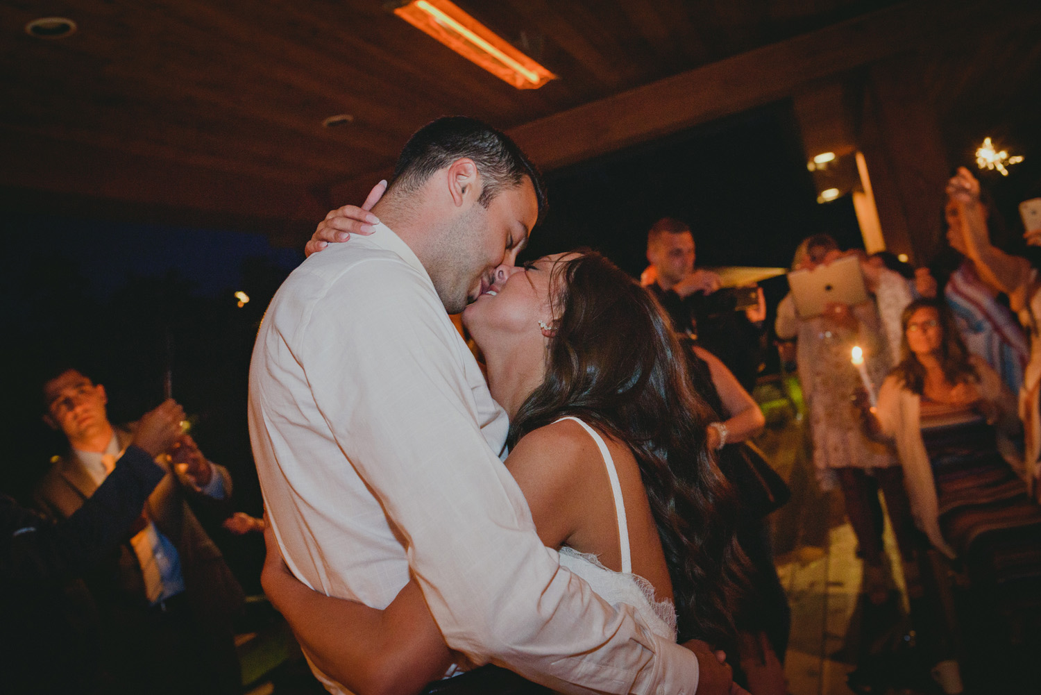 hornby island wedding in the rain