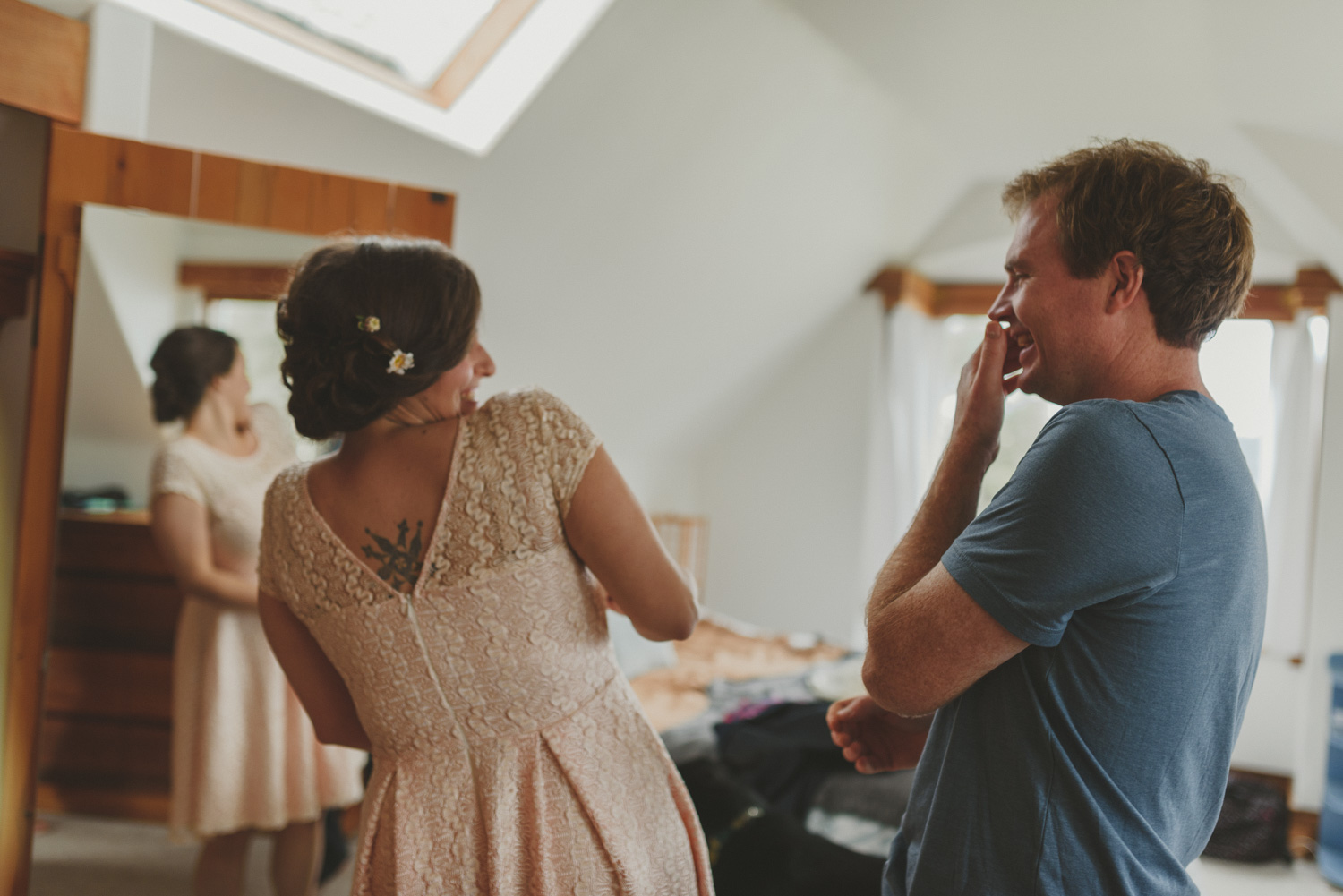 hornby island winter elopement