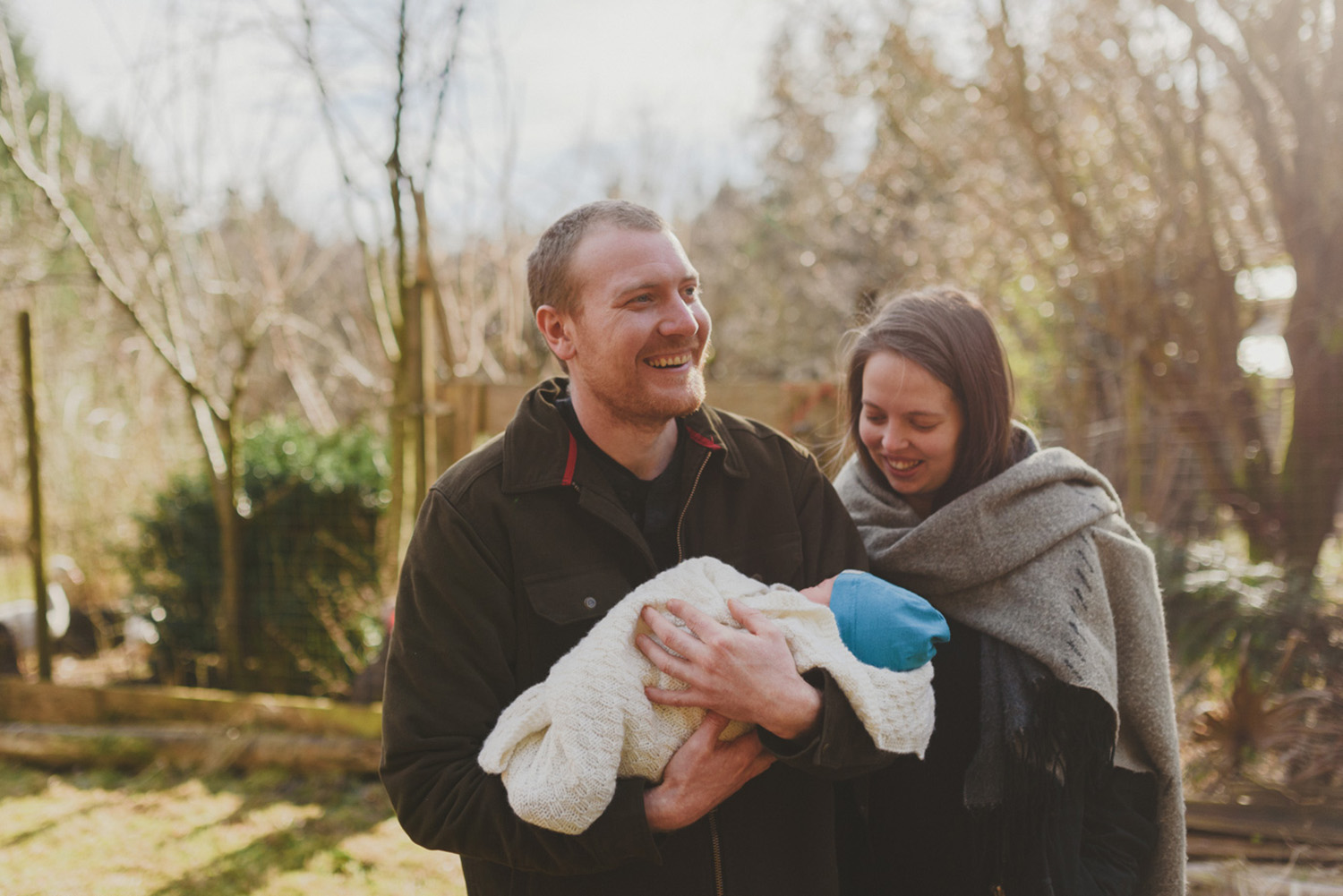 documentary at home newborn family session