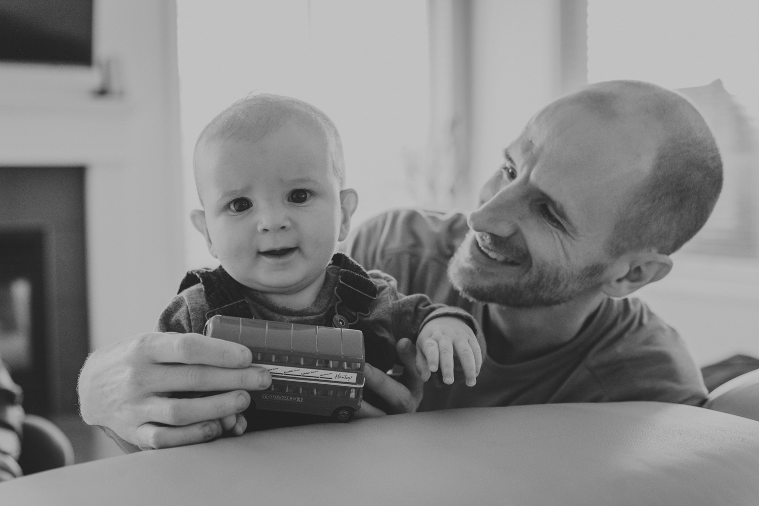 comox bc lifestyle family photography-candid portrait of father & baby