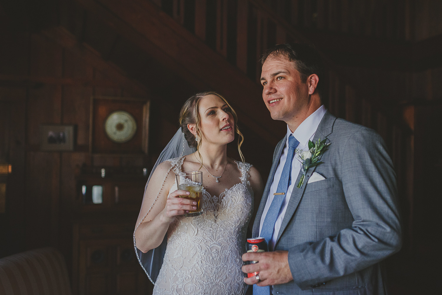 bride & groom at overbury resort thetis island wedding 