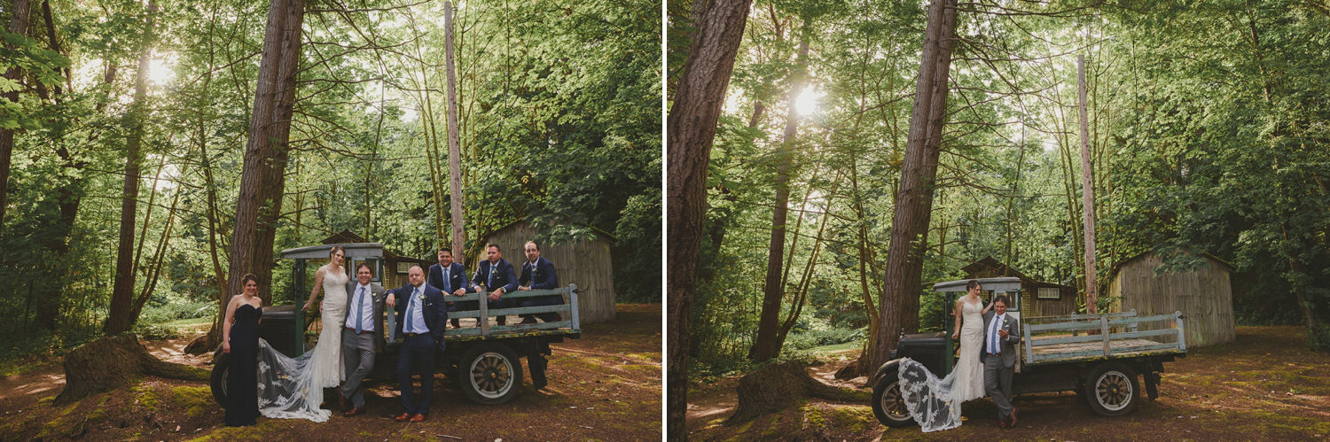 wedding party at overbury resort thetis island wedding 