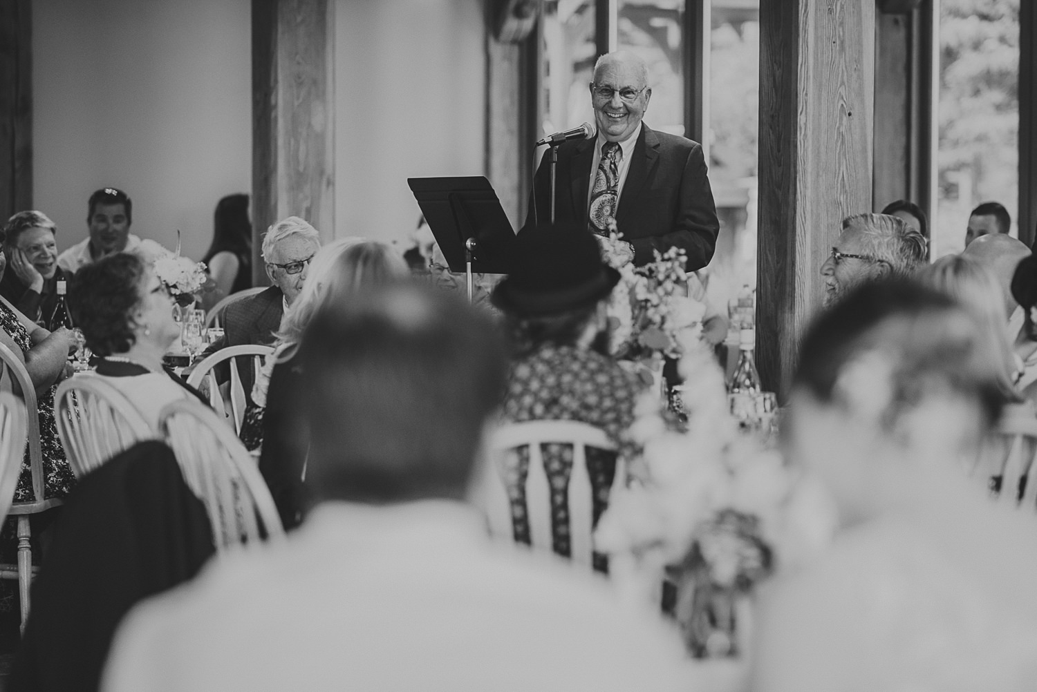 grandfathers toast to bride at overbury resort thetis island wedding 
