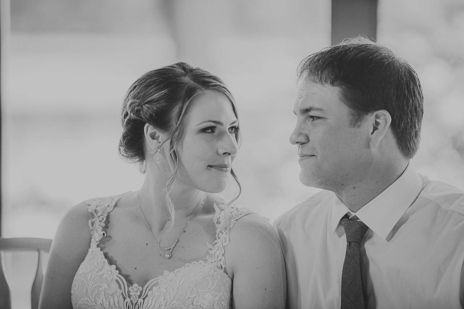 bride & groom tender moment at overbury resort thetis island wedding 