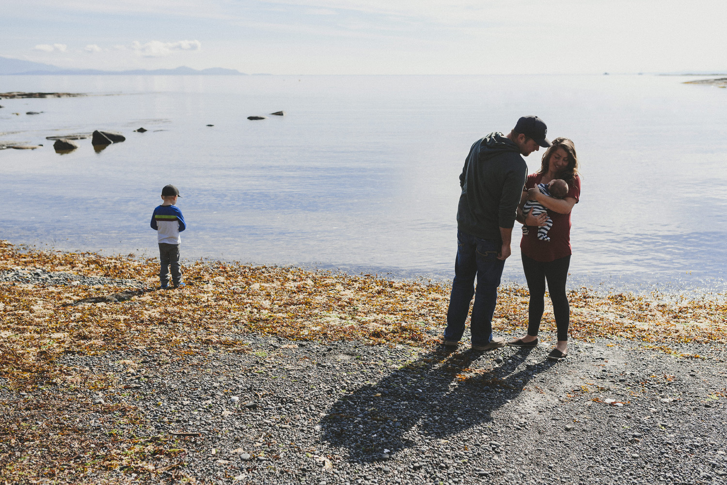 family photography session hornby island