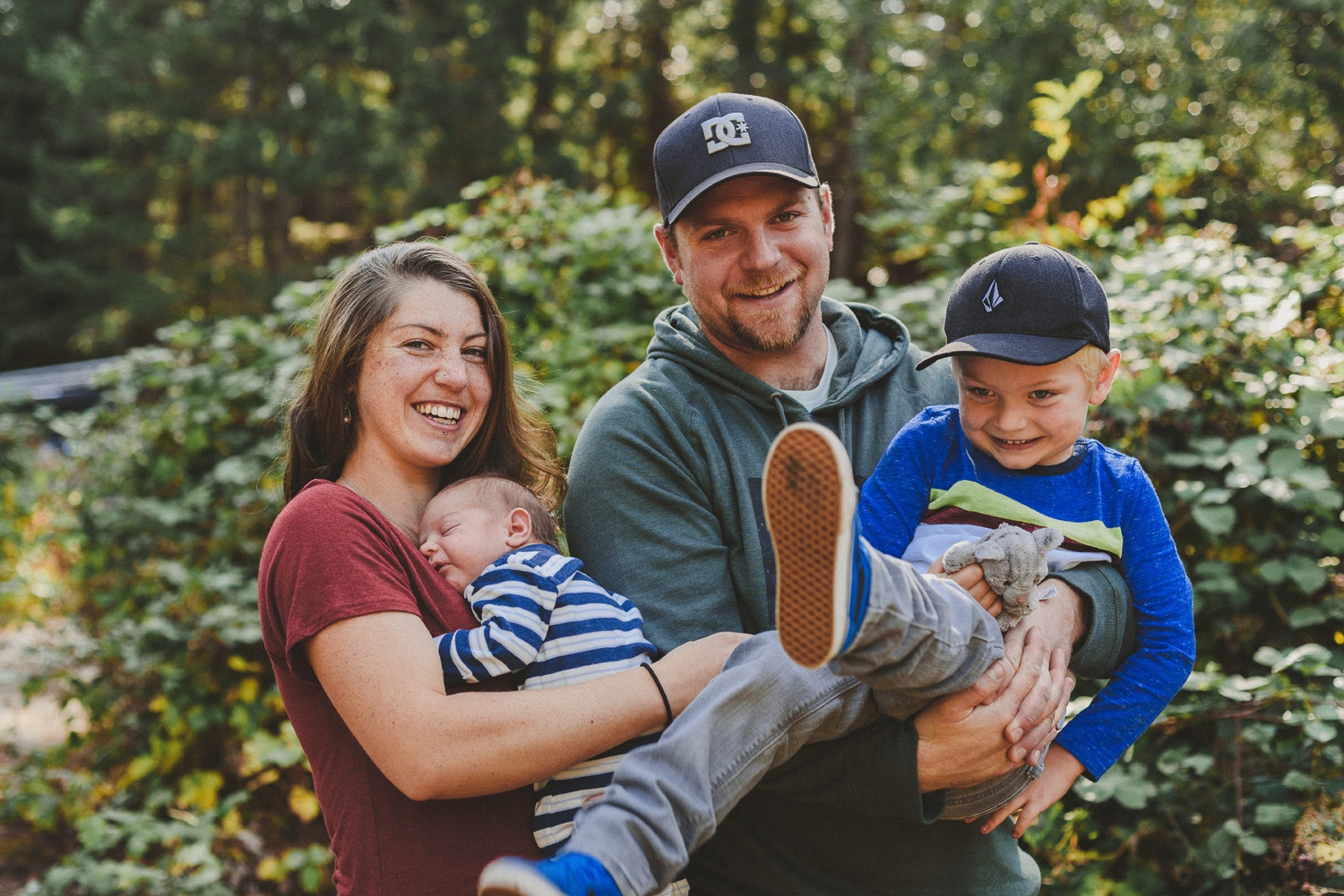 family photography session hornby island british columbia