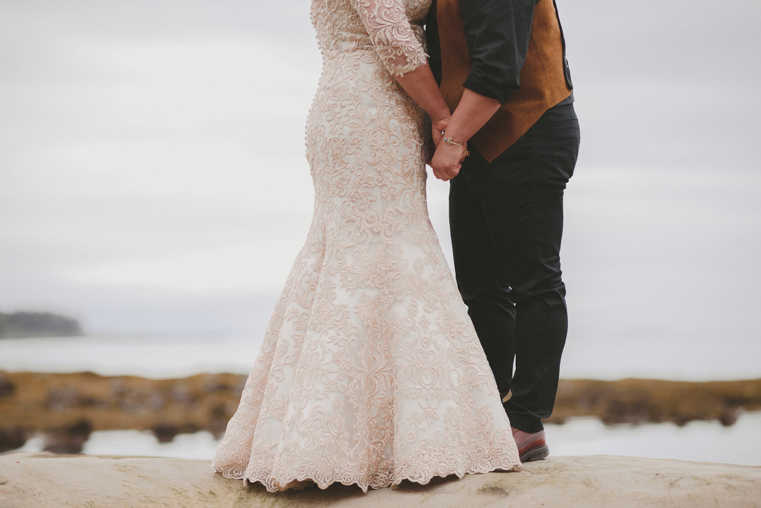 lgbtq jewish pagan metis wedding at sea breeze lodge on hornby island